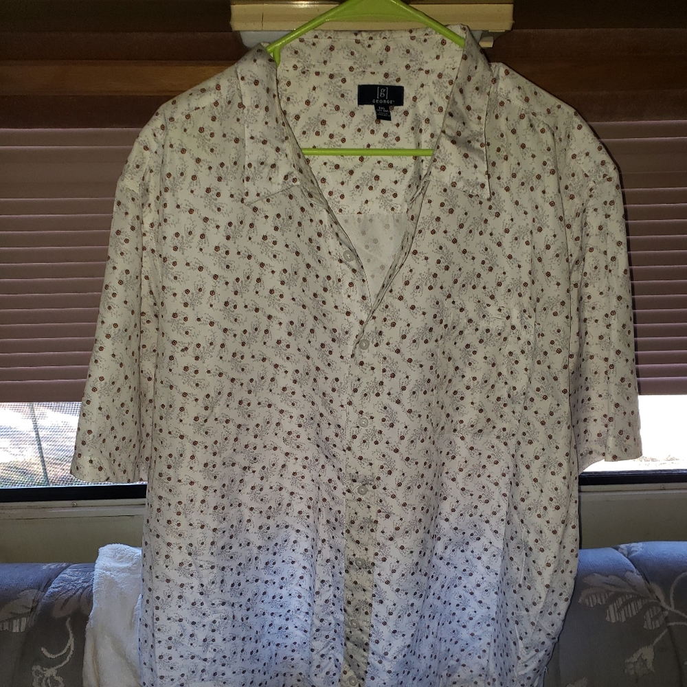 Mens Short Sleeve Dress Shirt